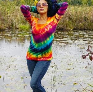 Small Tie Dye Long Sleeve Top